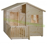 Detský drevený záhradný domček MIA  1,8 x 1,4m, 16mm