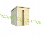 Záhradný drevený domček 2x2m, 19mm, rovná strecha