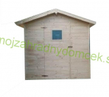 Záhradný drevený domček 2,3x2,3m, (16mm) s oknom, MARBELA