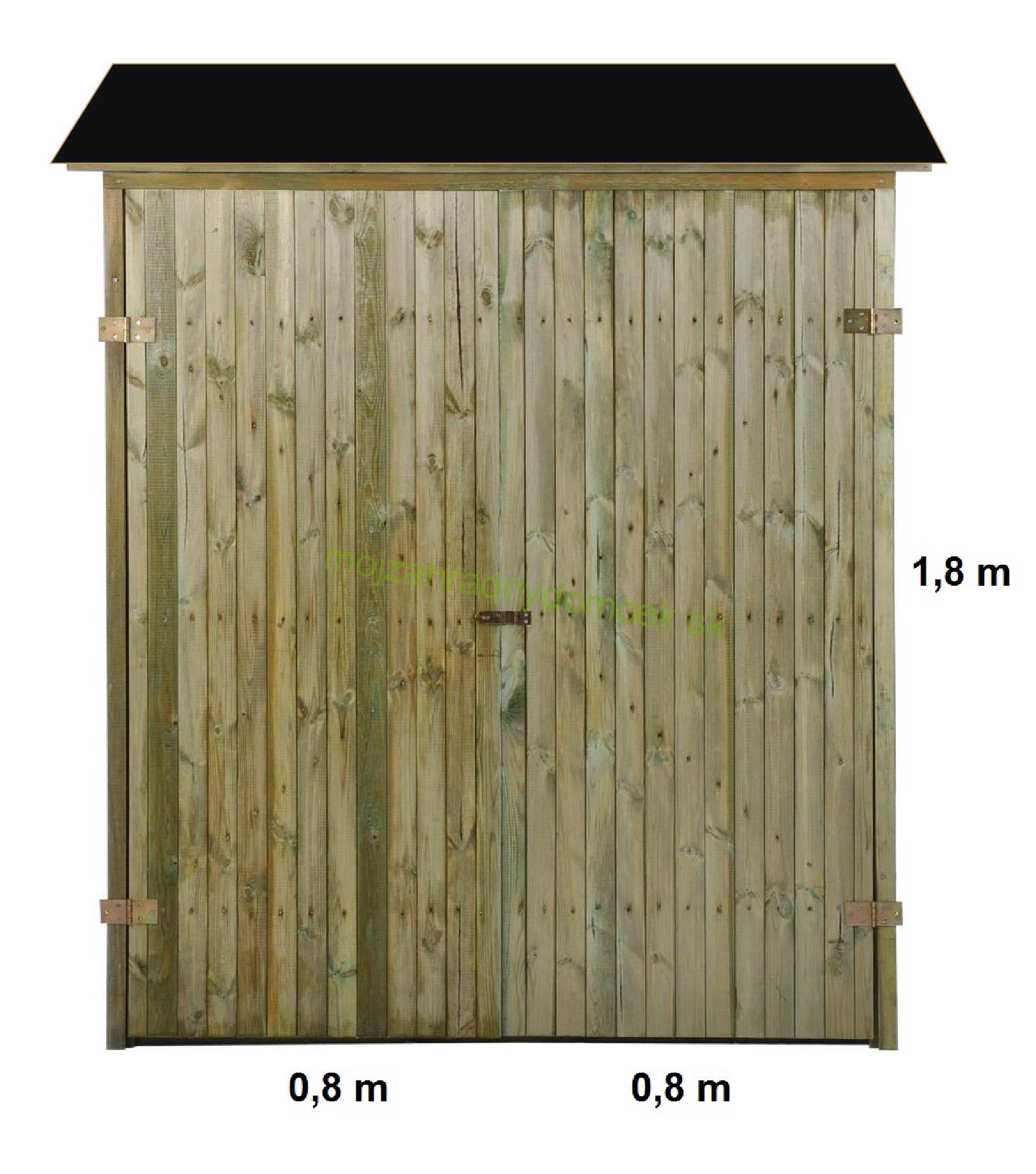 Dreváreň / kôľňa 1,6m x 0,6 m, palubky 16 mm