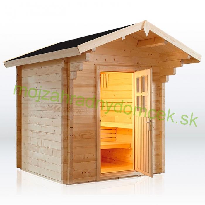 Drevená záhradná sauna CORIA 200 x 200 cm, 24mm