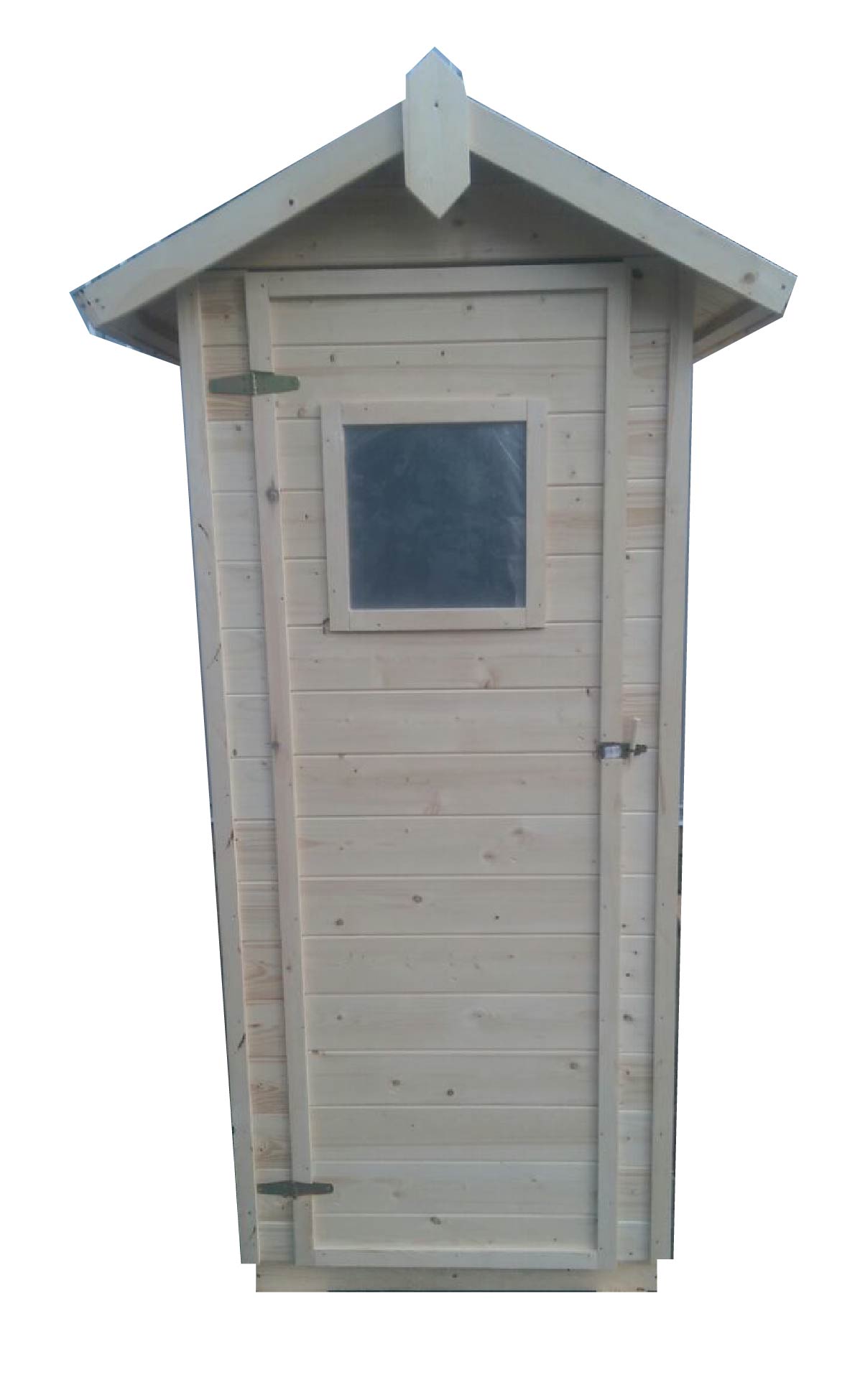 Drevená latrína /suché WC bez sedenia a oknom, 1 x 1m, 16mm