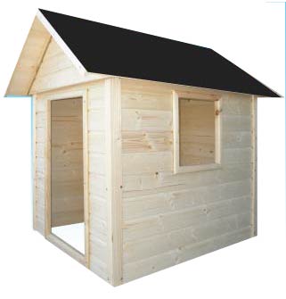 Detský drevený záhradný domček ALEX II - 1,7 x 1,7 m
