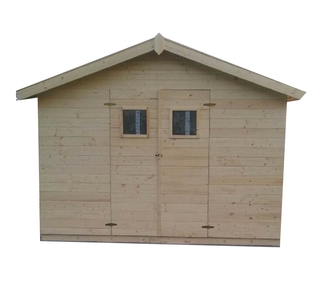 Záhradný drevený domček 3,3x3,3m, (16mm) s oknami, MADRID (ZáHRADNý DREVENý DOMčEK MADRID (16MM) S)